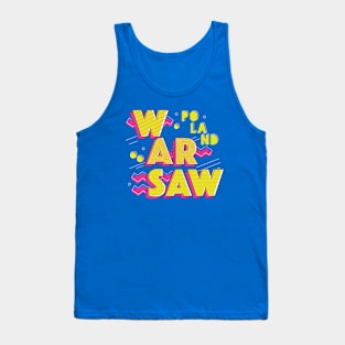 Retro 90s Warsaw, Poland Tank Top